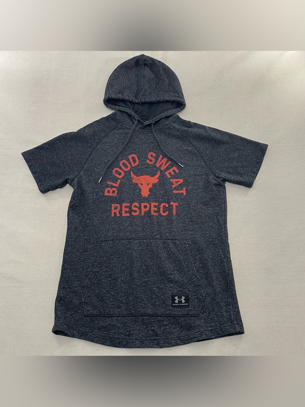 Under Armour Project Rock Blood Sweat Respect Hoodie Men's Sz Medium 1326409-00